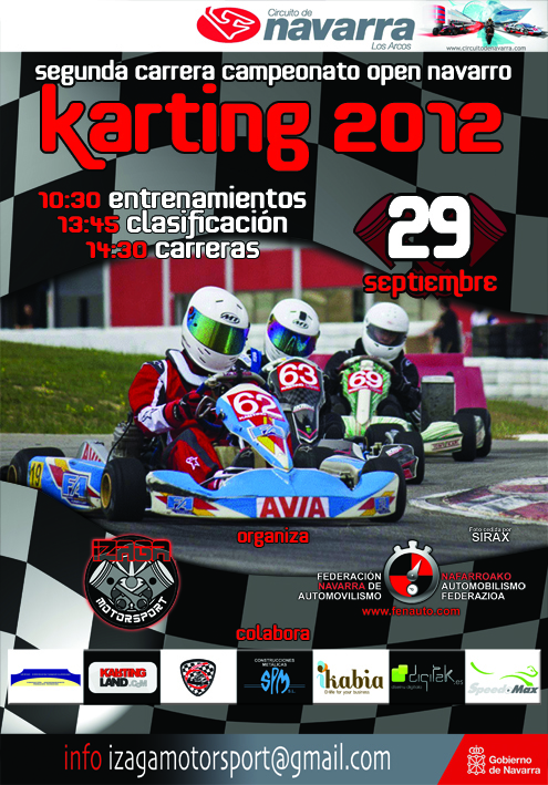 II Prueba del Campeonato Navarro de Karting.
